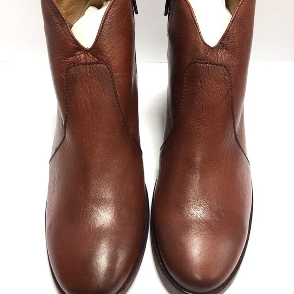 Frye Women’s Nora Zip Short, Red Ankle Boot, Size 9.5 M - Picture 3 of 6